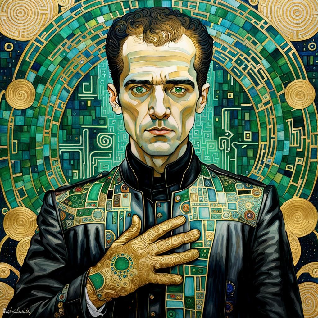 Neo in Klimt Style with Gold Accents
