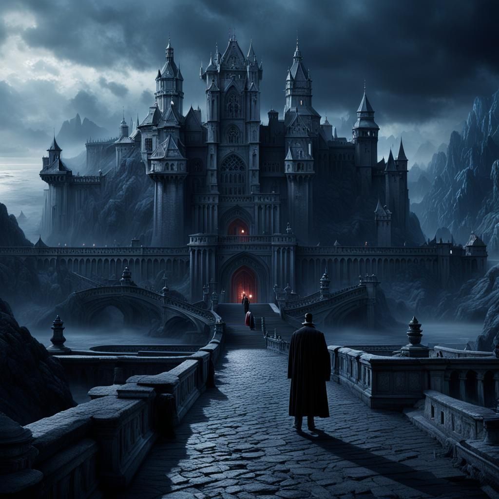 Dramatic Digital Painting of Dracula