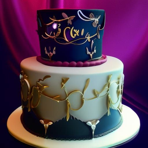 Gothic Cake Inspired by Dark Fairy Tales in 4K