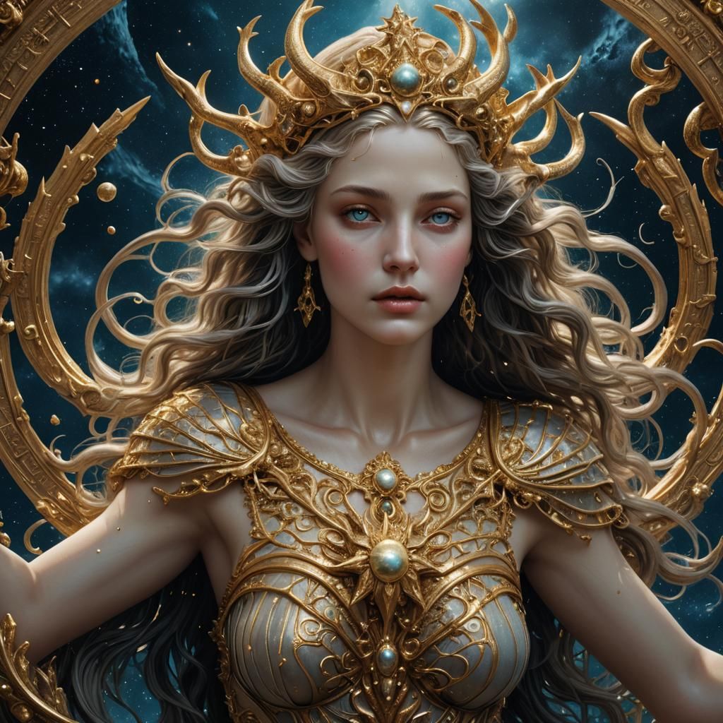 Aphrodite Rising: Hyper-Realistic Digital Matte Painting