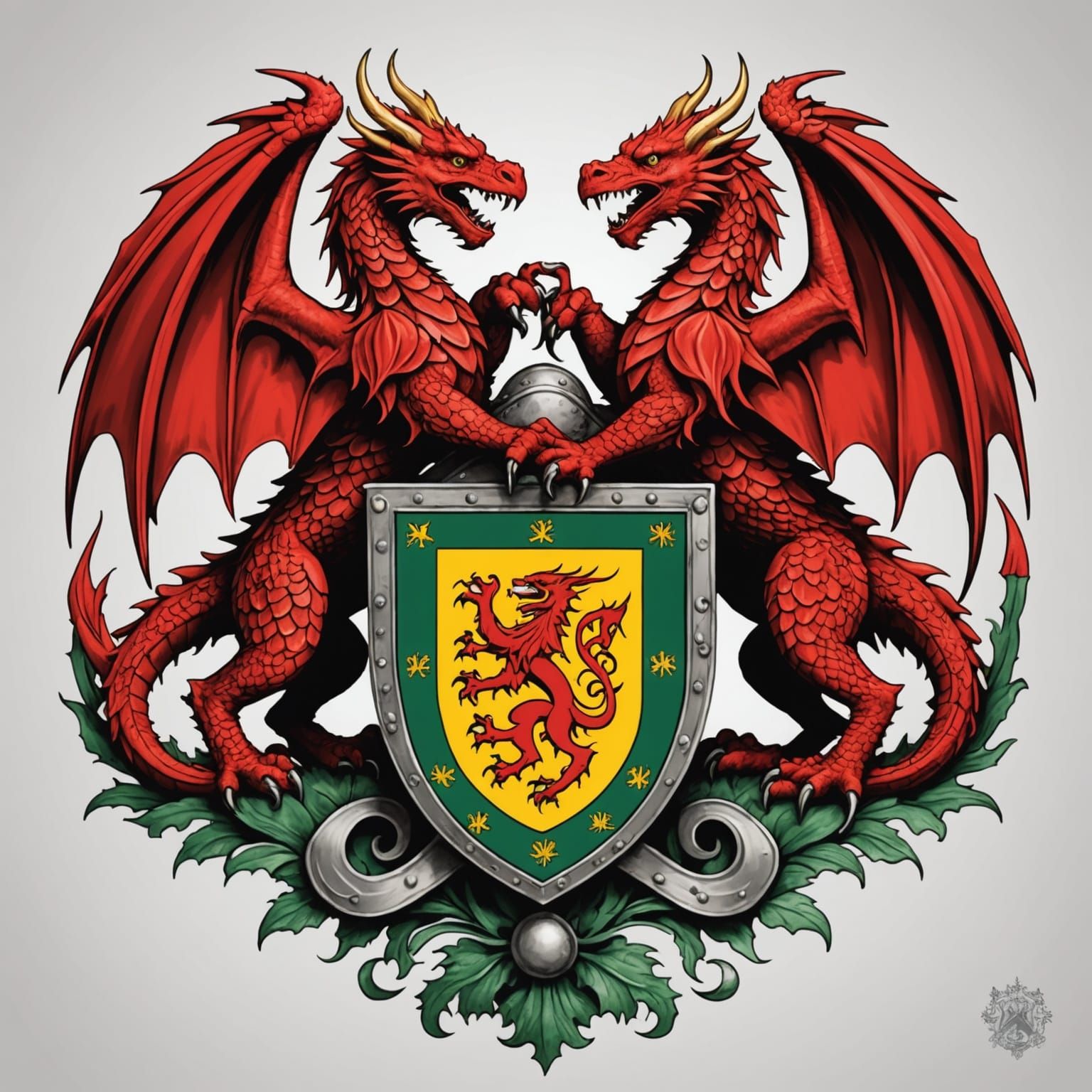 Two-Headed Dragon Crest Inspired by Holy Roman Empire