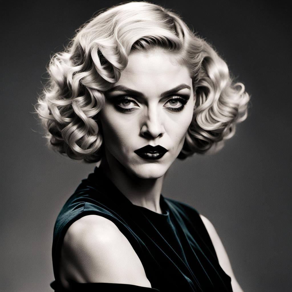 Madonna as Breathless Mahoney in Film Noir Style