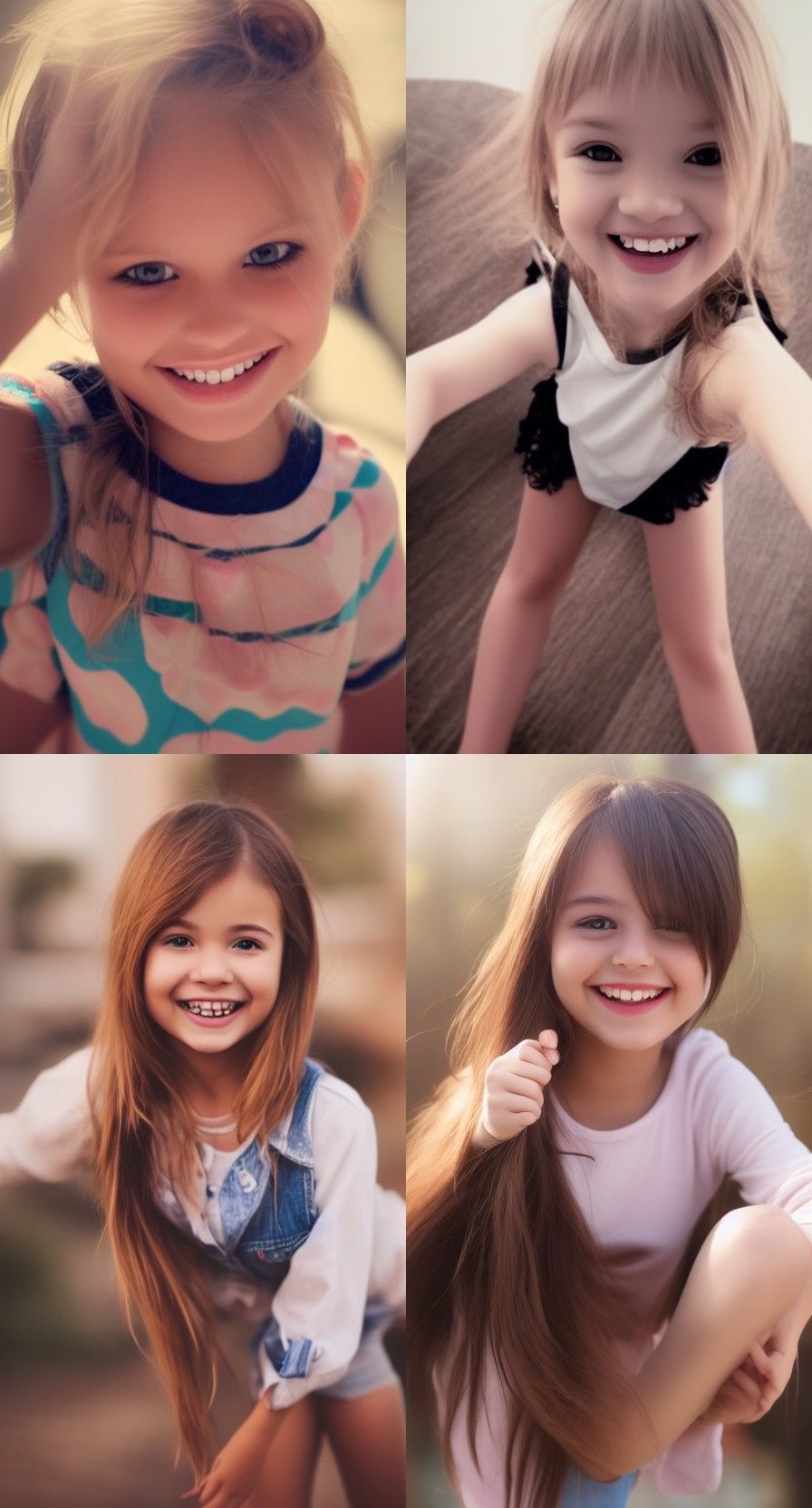 Cute Girl Smiling Portrait