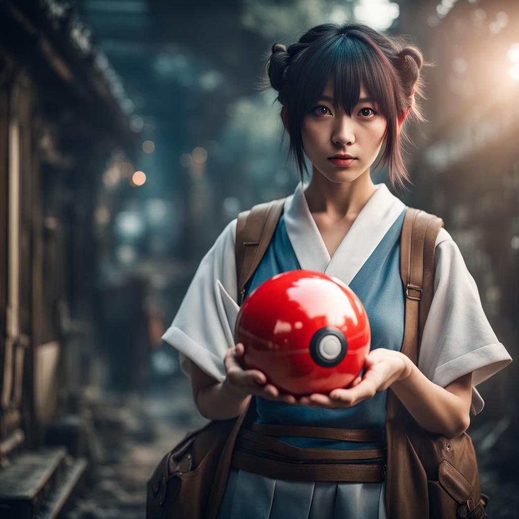 Misty Pokémon Cosplay: Digital Matte Painting