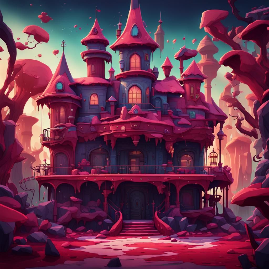 Hazbin Hotel Inspired Fantasy Concept Art