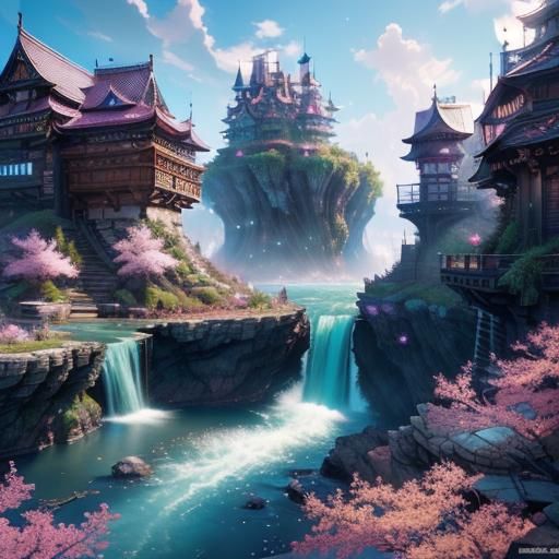 Fantasy Landscape with Intricate Details