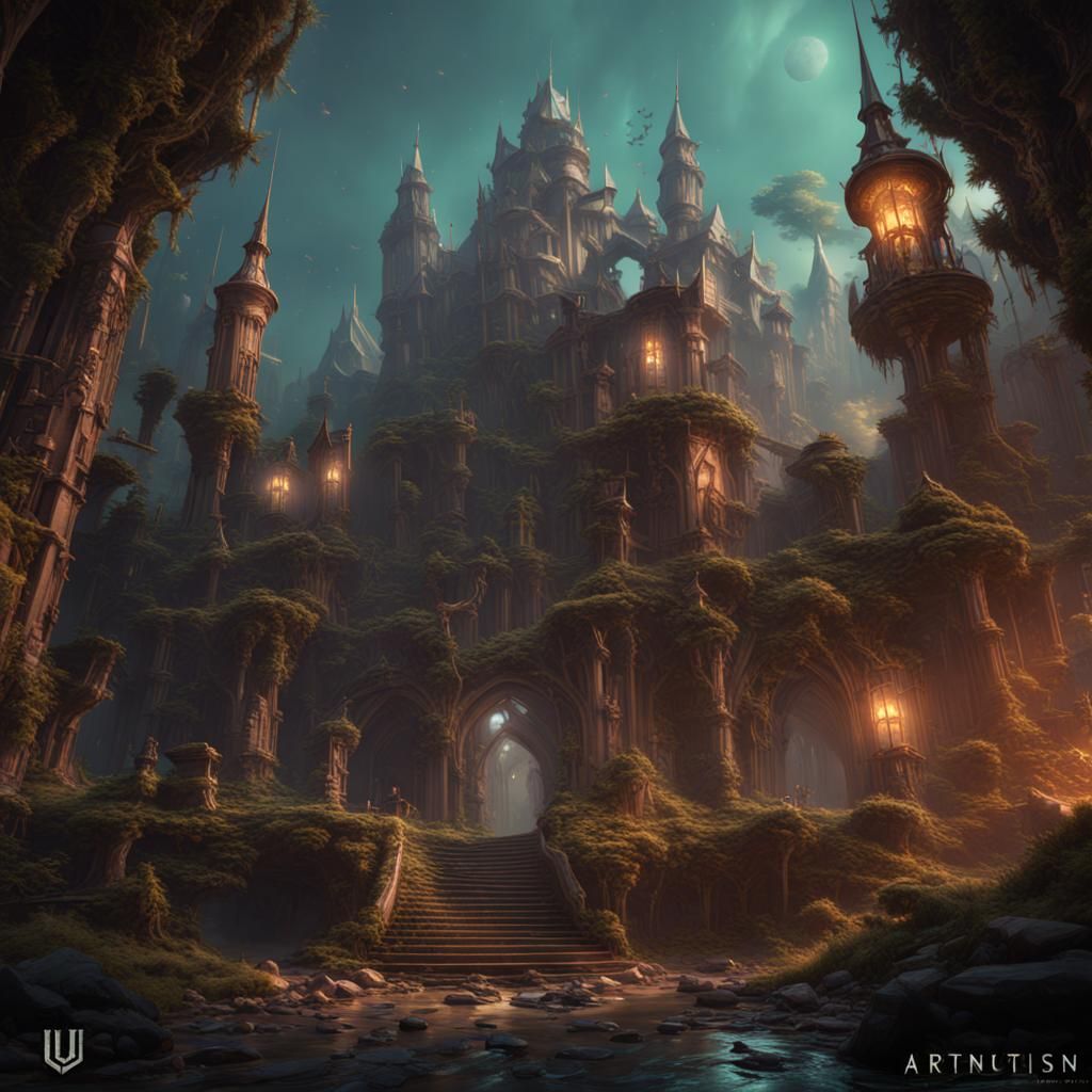 Detailed Alien in Deep Color, Digital Art