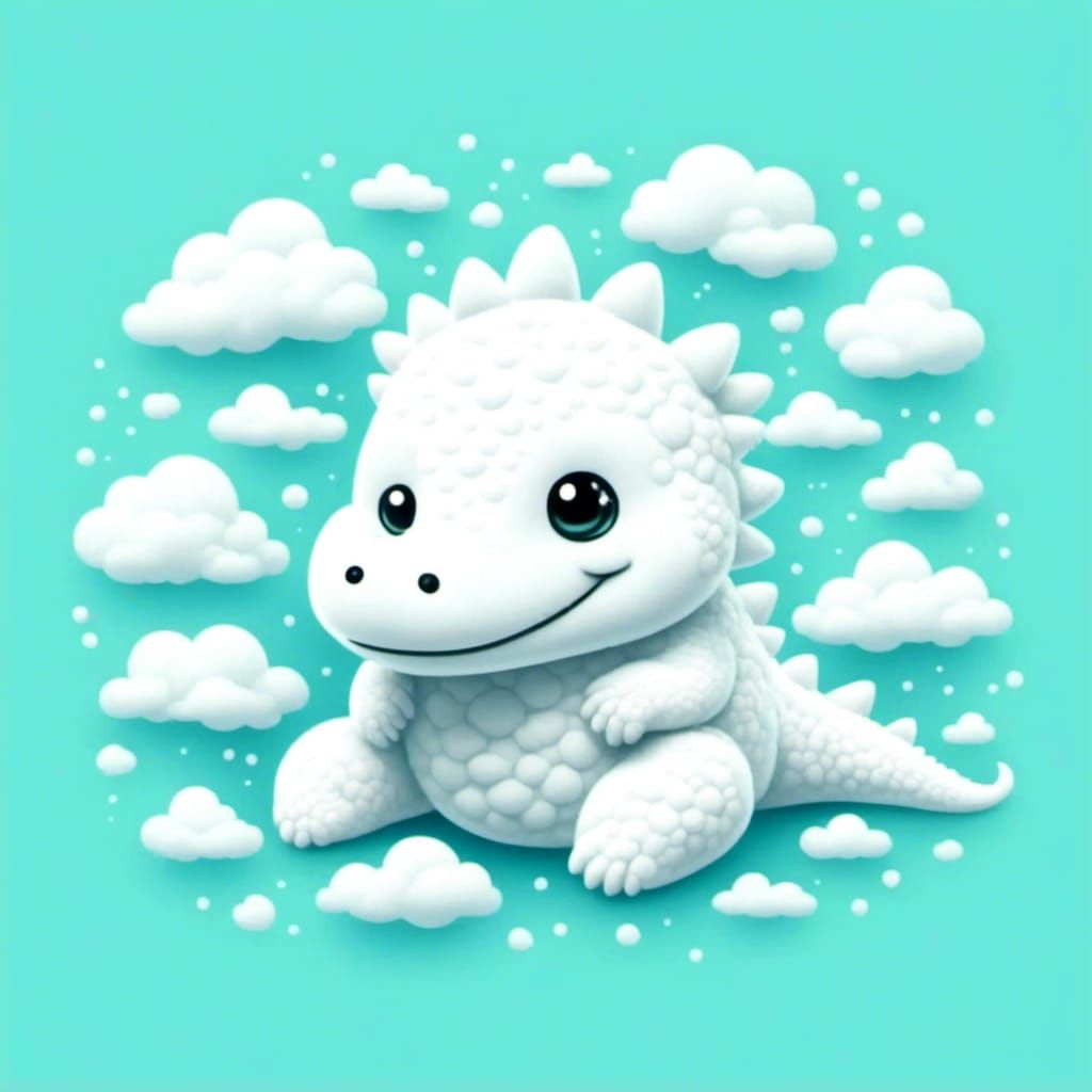 Chibi Crocodile Cloud Animal