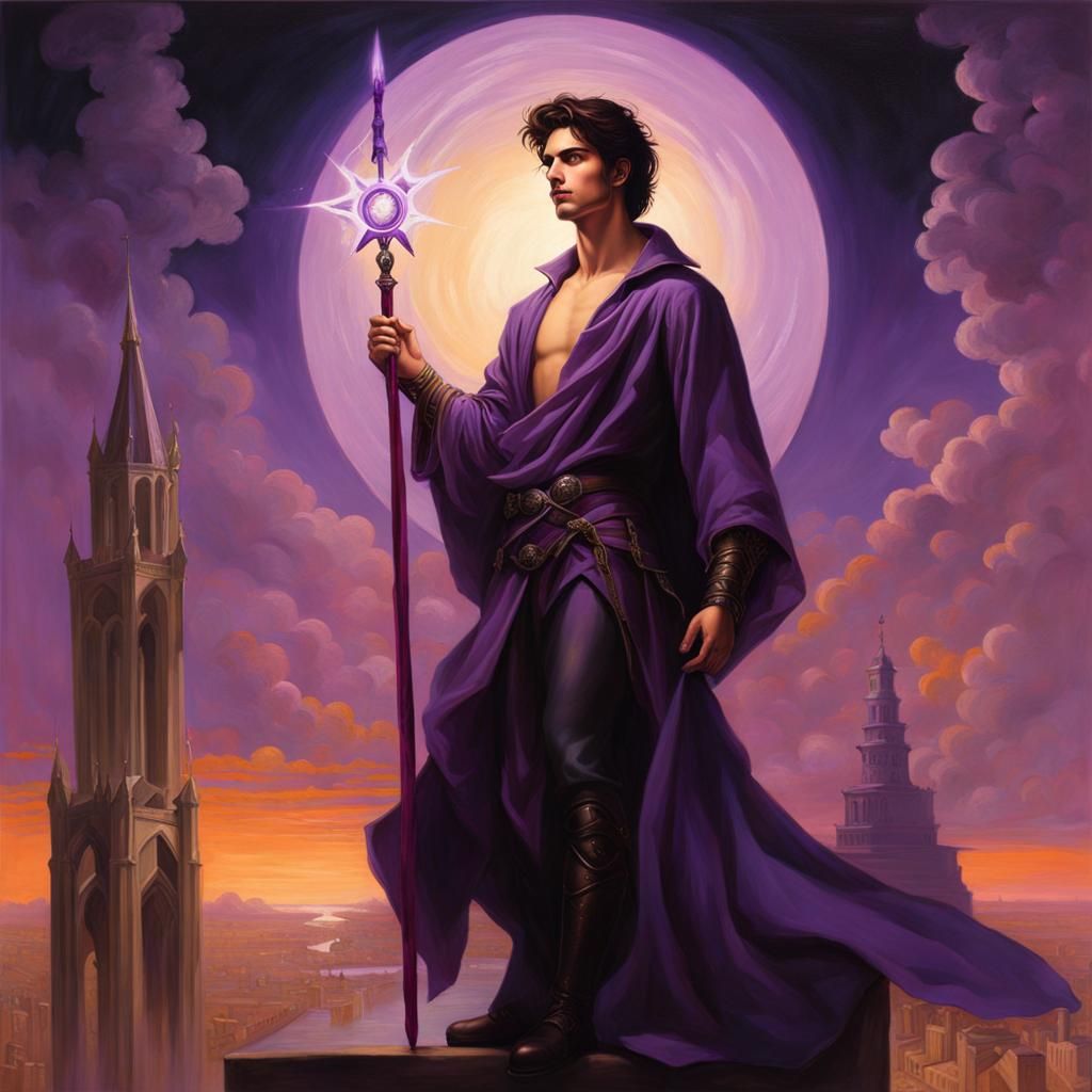 Porphyrion the Warlock Atop His Tower