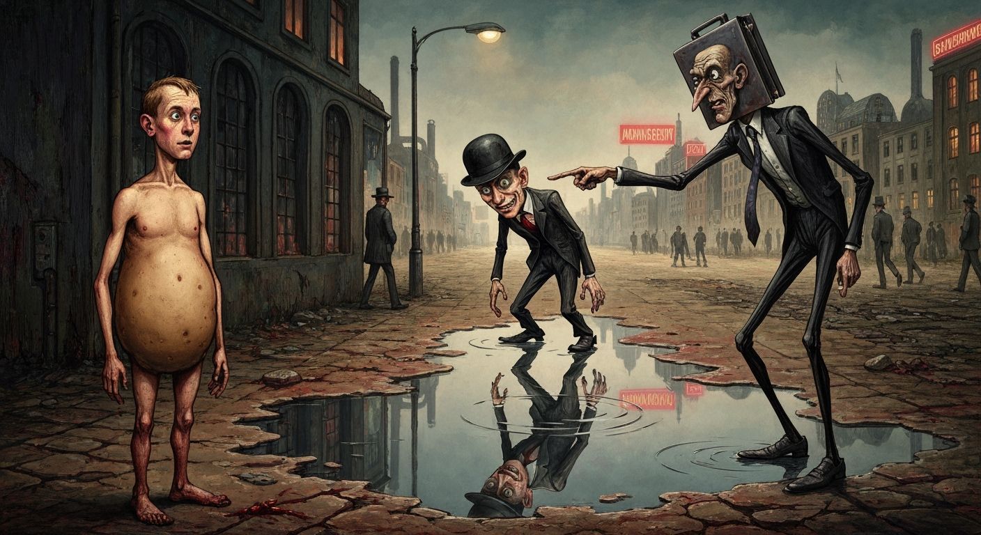 German Expressionist Dada Satire of Urban Decay