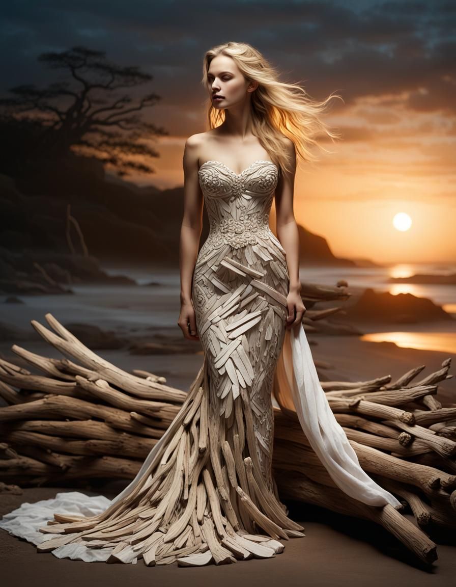 Unusual wedding dress