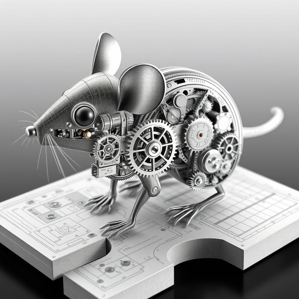 Clockwork Mouse: 3D Schematic Diagram