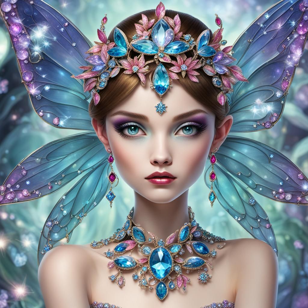 Jeweled Fairy Illustration