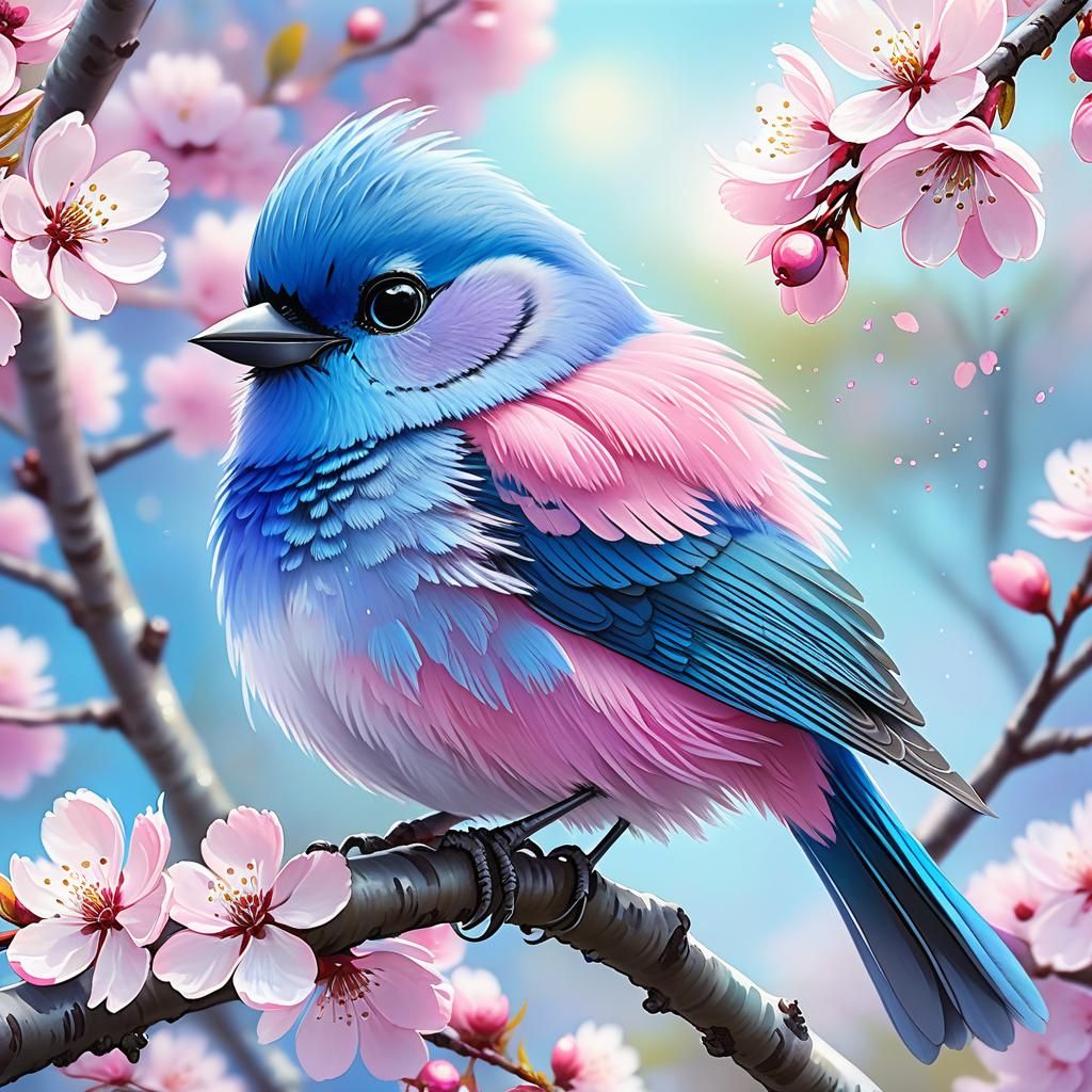 Pink and Blue and Fluffy and Tufty