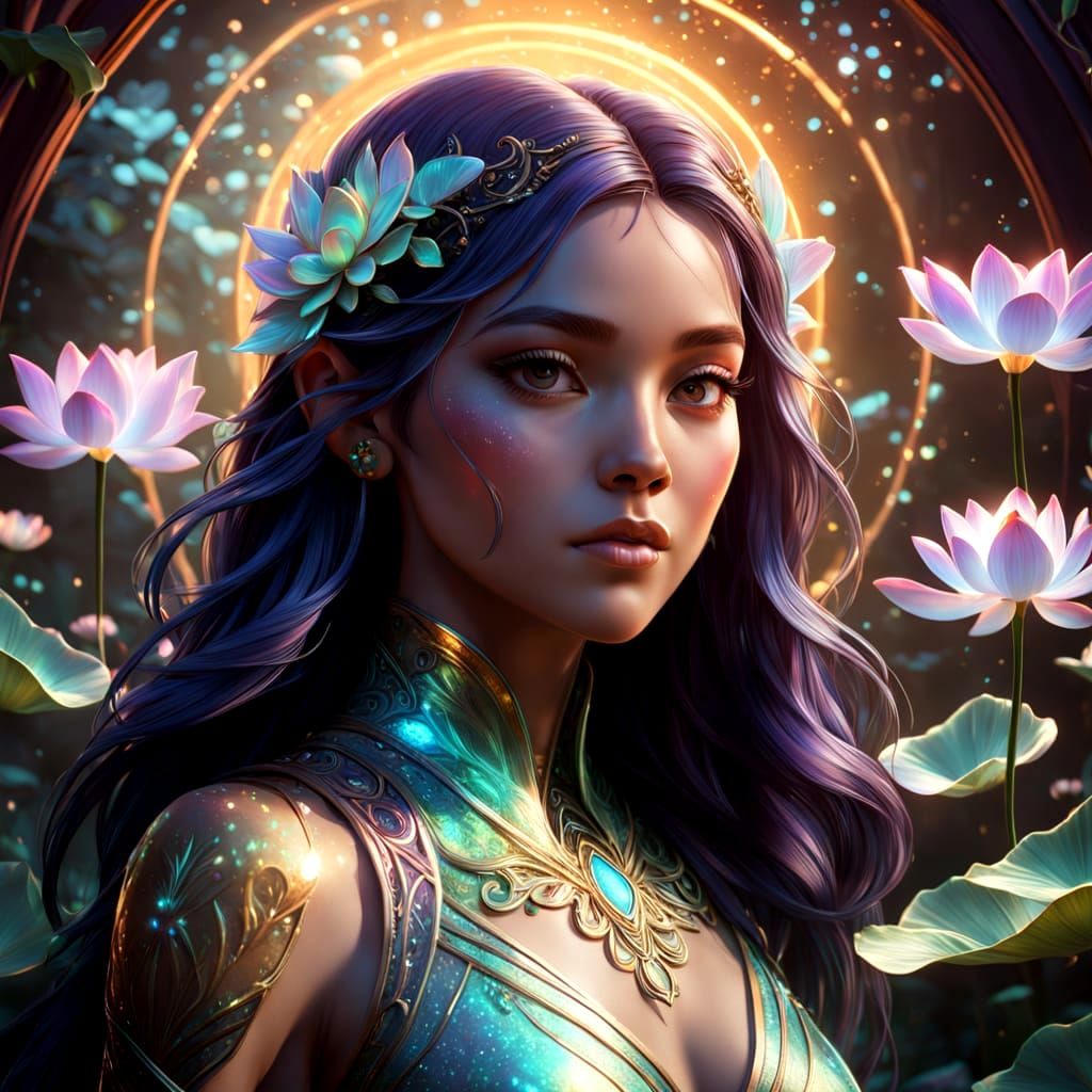 Mystical Goddess Ascends to Dream Heavens