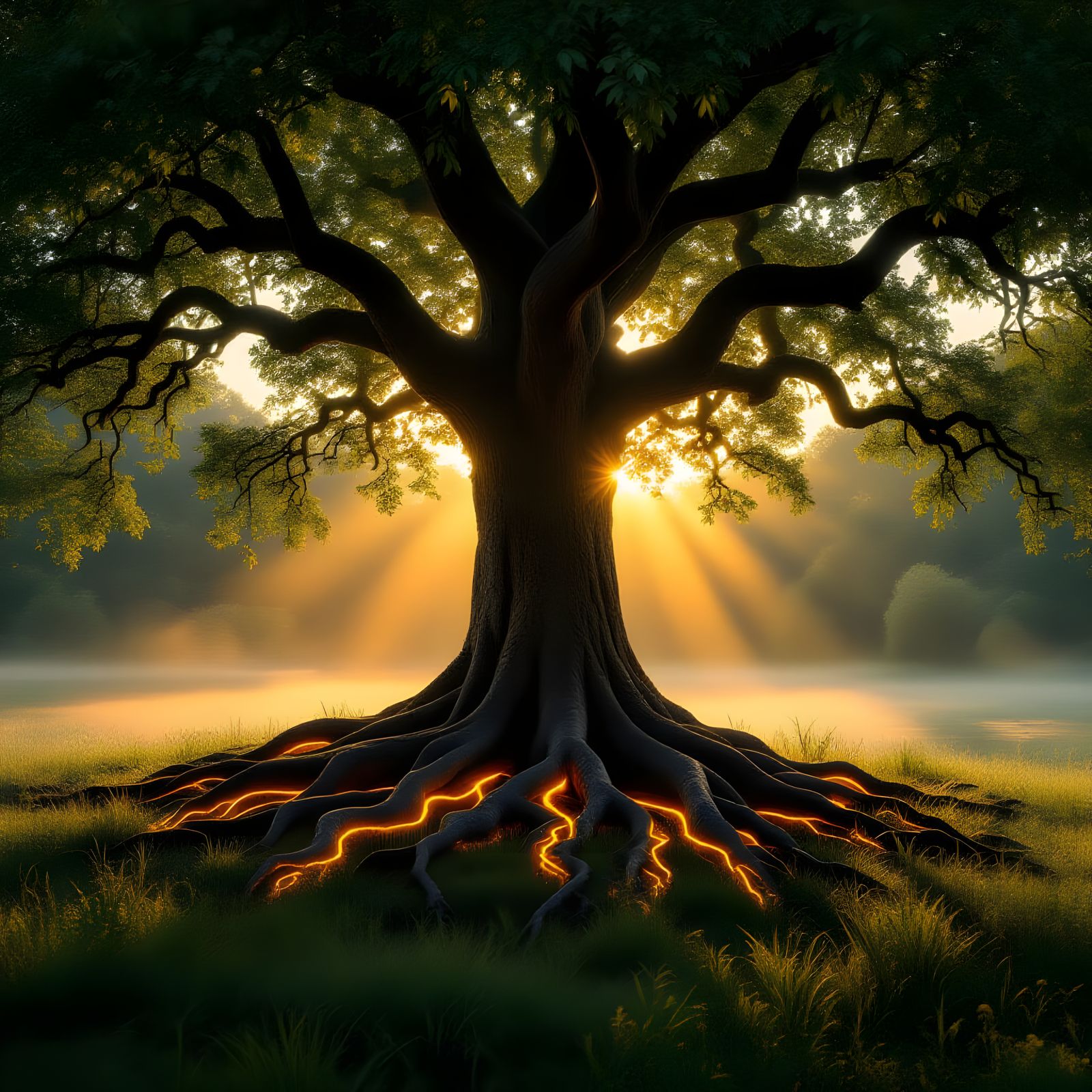 Cinematic Heart Guarded in Dramatic Light