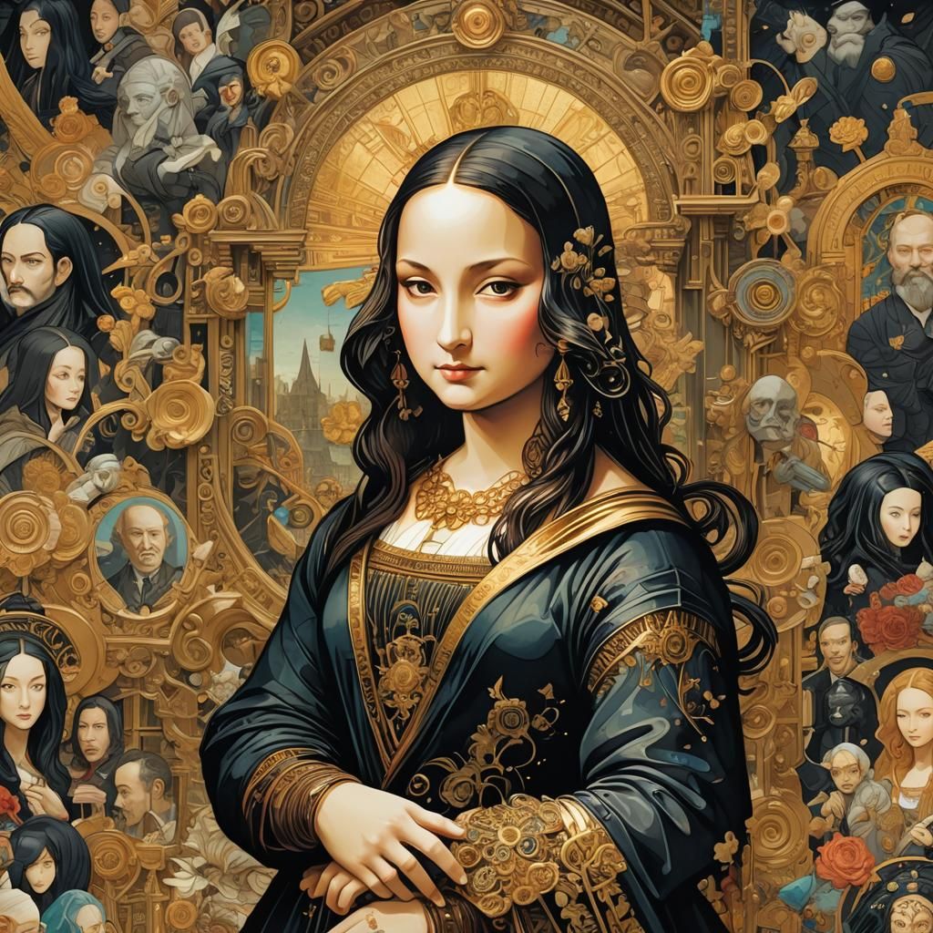 Mona Lisa Art Nouveau