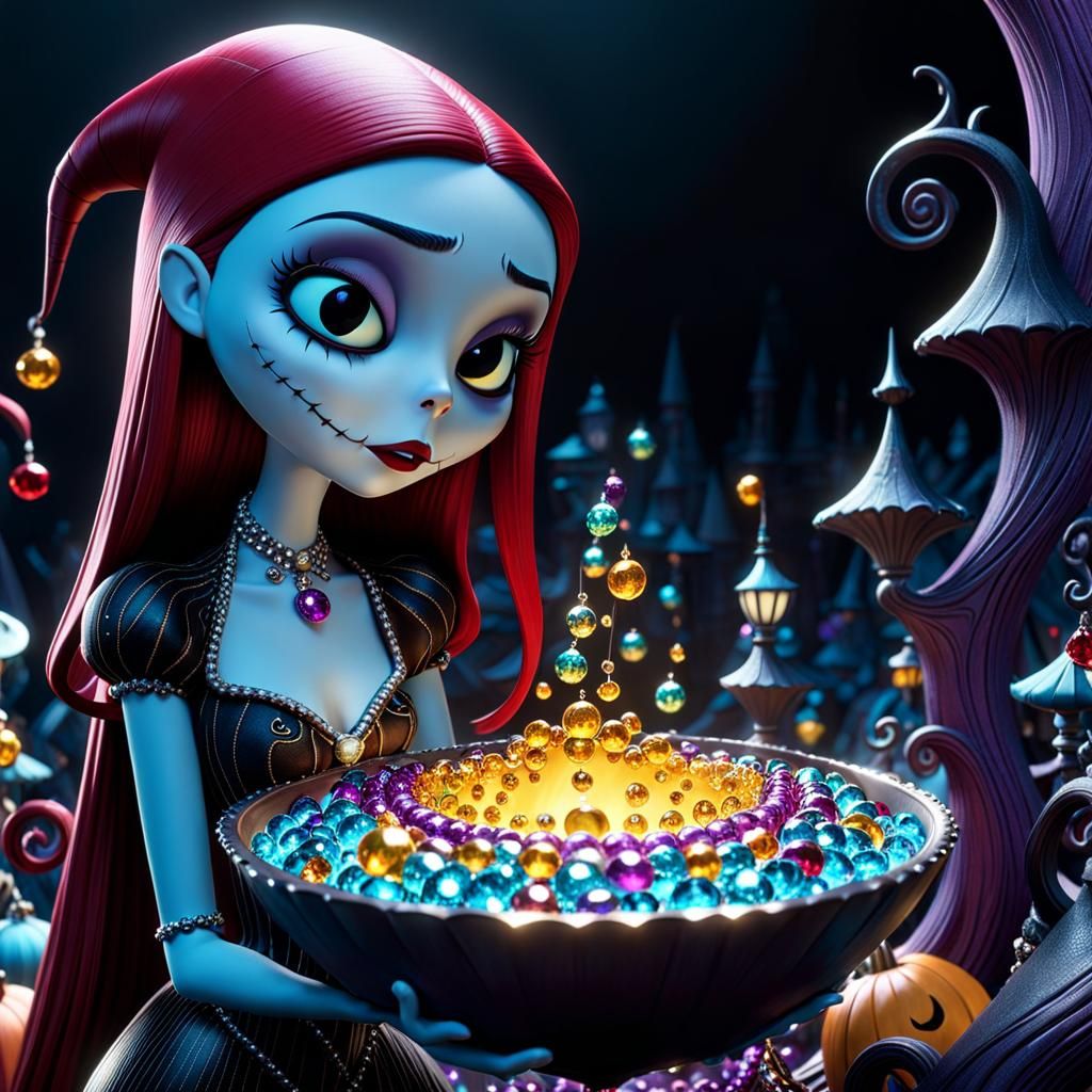 Hyperrealistic 3D Render of Sally, Asymmetrical Design