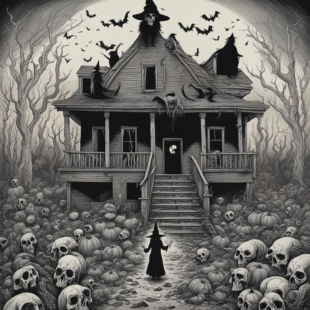 Spooky Witch's Luck: A Macabre Horrorcore Scene