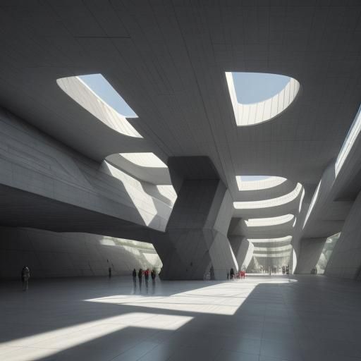 Futuristic Brutalist Architecture in Hyperrealistic Concept ...