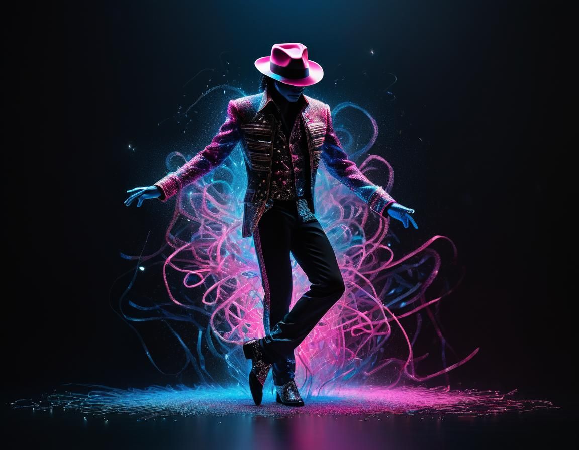 dynamic,majestic Michael Jackson dancing the The toe stand w...