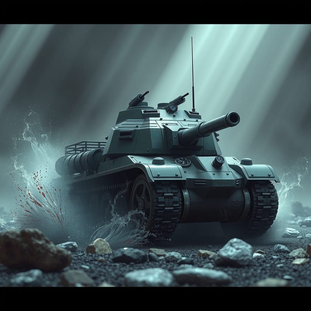 Cyberpunk Fantasy Tank Conceived from Bodied Forms