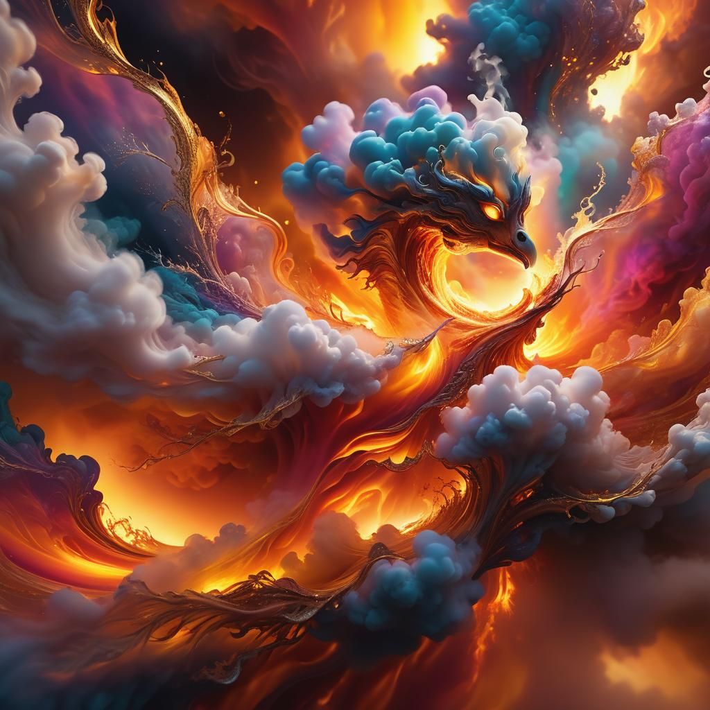 Elemental Embodiment in a Fantastical Digital Display