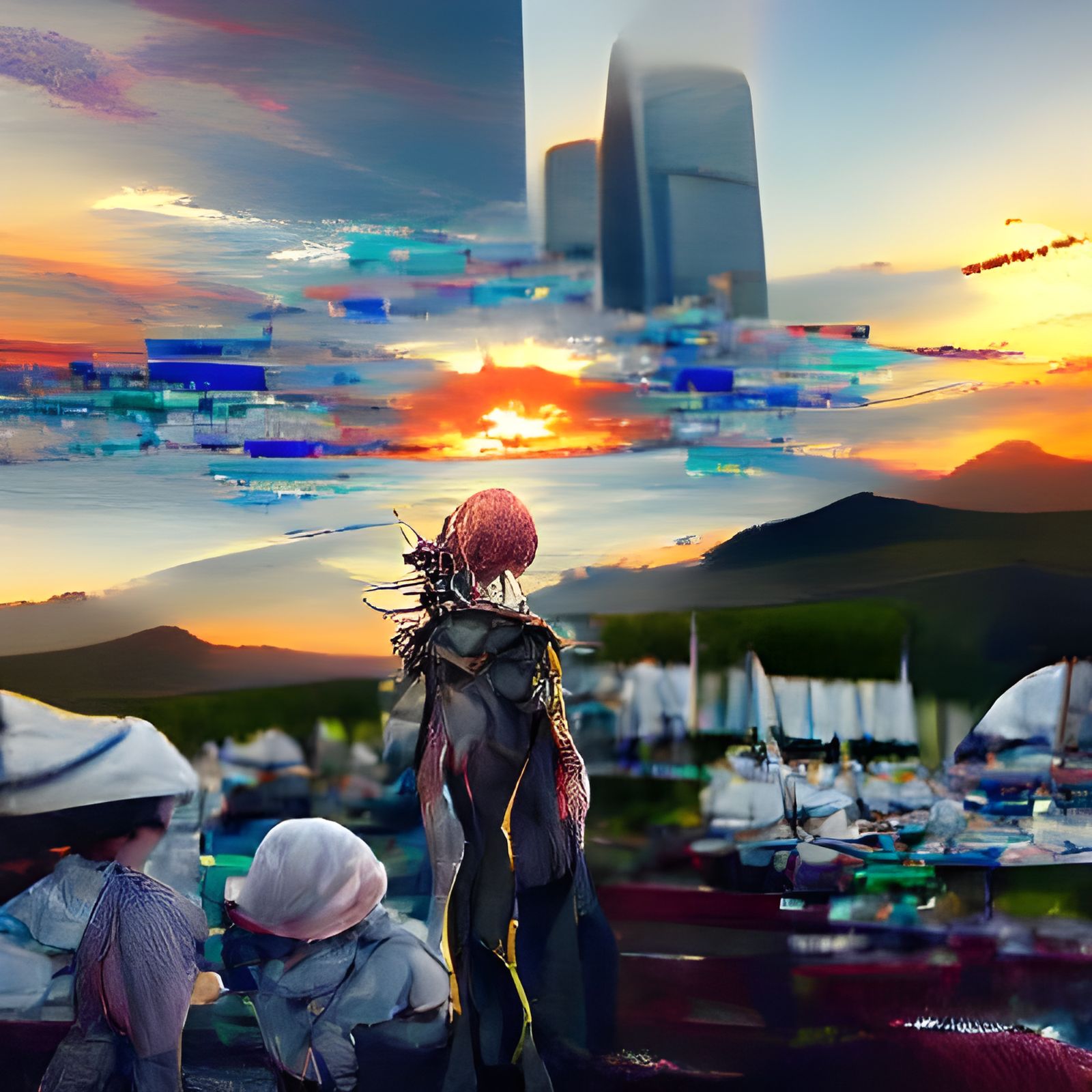 Elysium Sunset: A Vision of Paradise