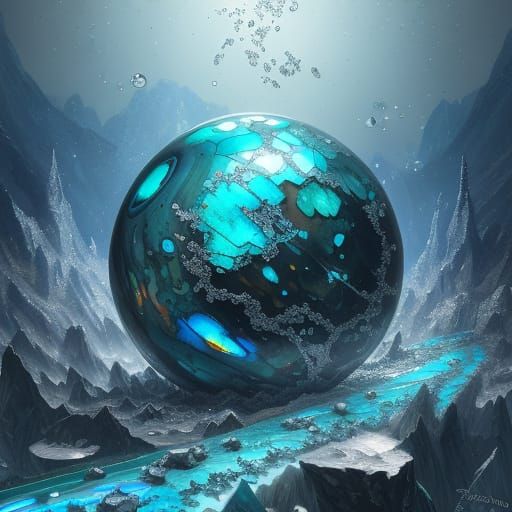 Ethereal Frozen Bubbles in a Cosmic Abalone Landscape