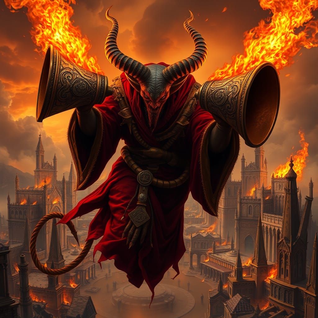 Demon Burns Heaven with Hellish Bellows