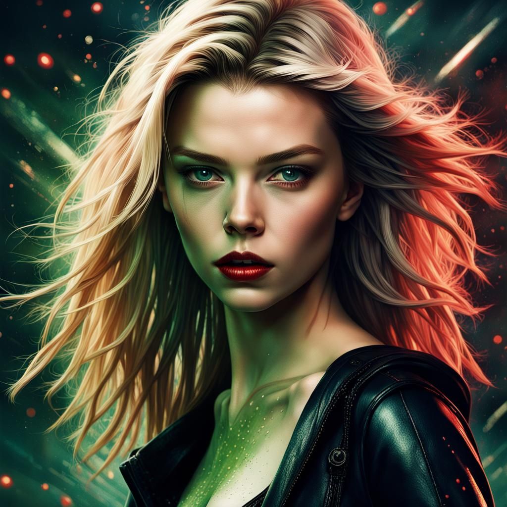 Anya Taylor Joy as Assassin, Movie Poster Style