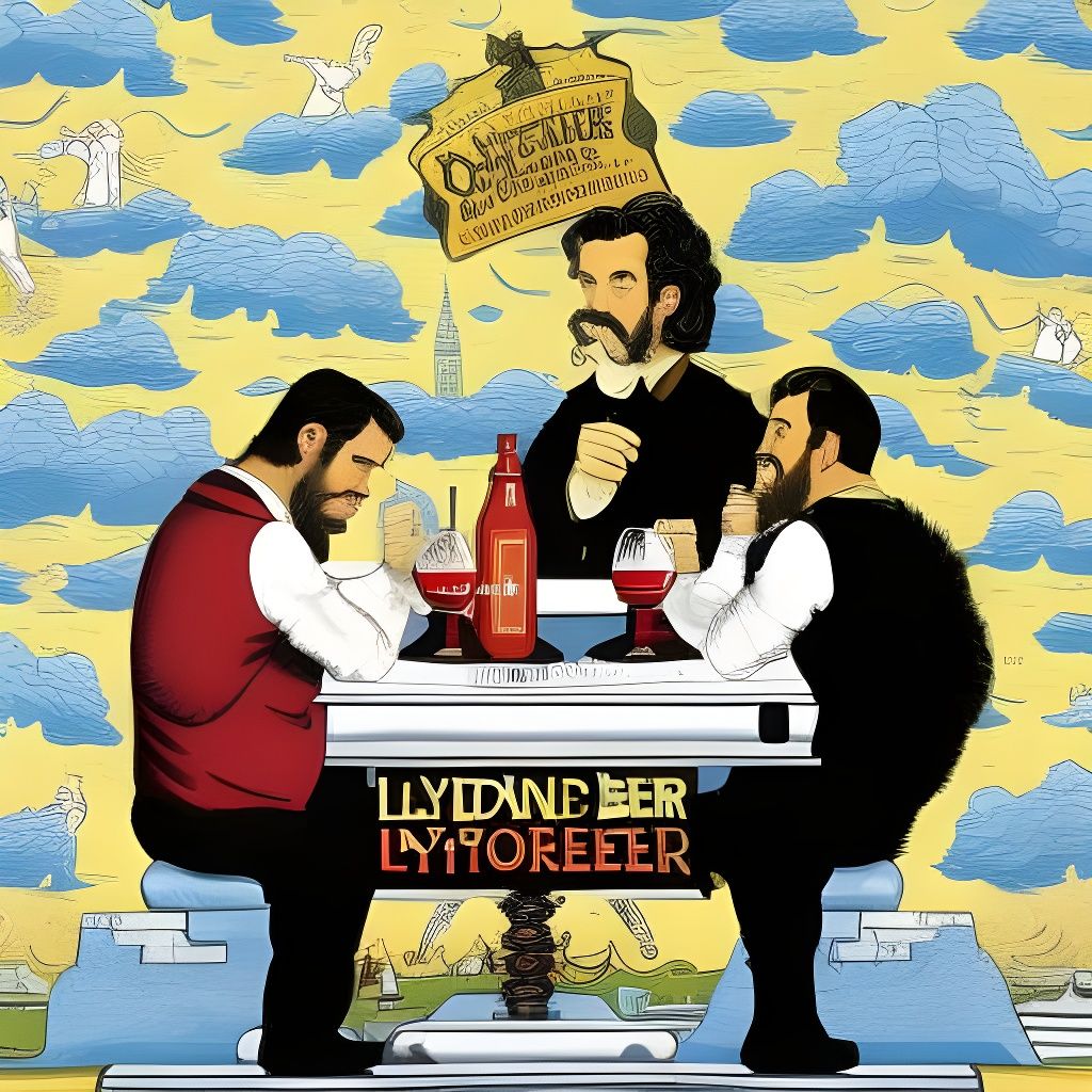 London Beer Flood in Pop Art Style