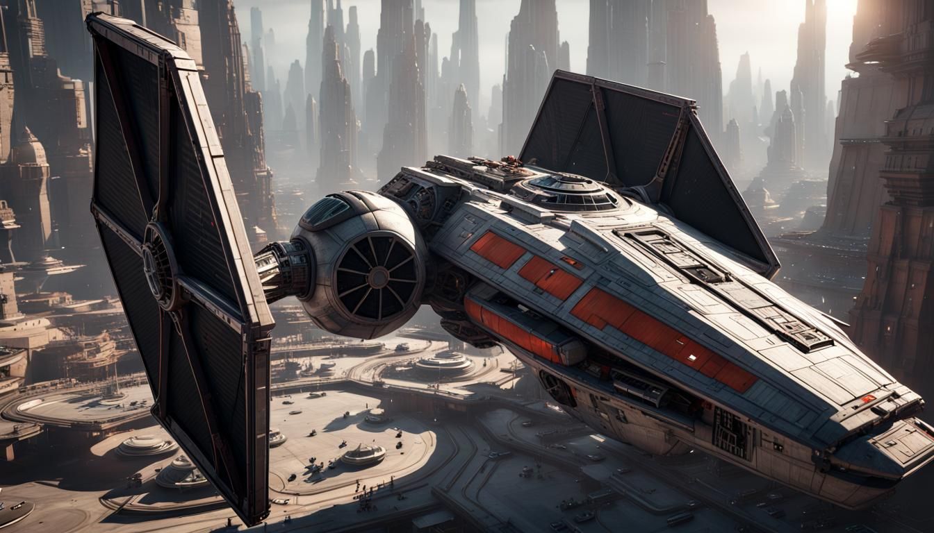 Star Wars Inspired Spaceship Lands on Coruscant