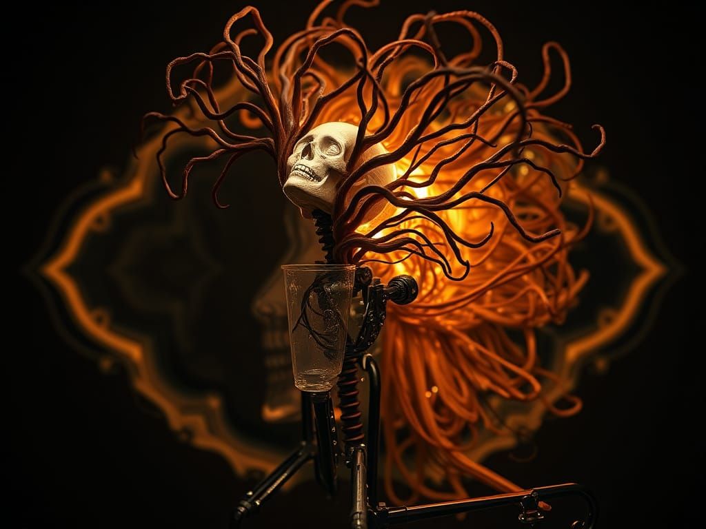 Automatron Audrey's Wirish Whirlington Hair Mirrored in Crazy Lace Agate Whirlingtons & Gray's