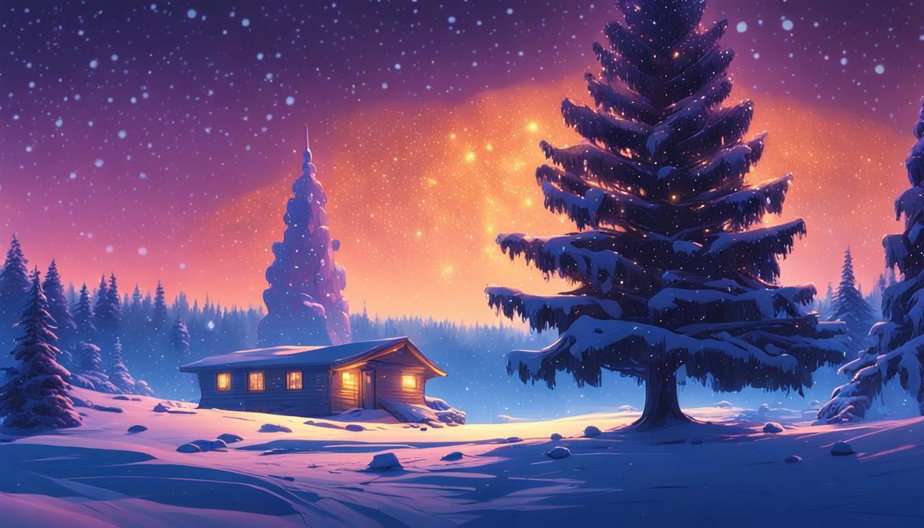 Epic Cyberpunk-Inspired Christmas Tree Illuminates a Winter....