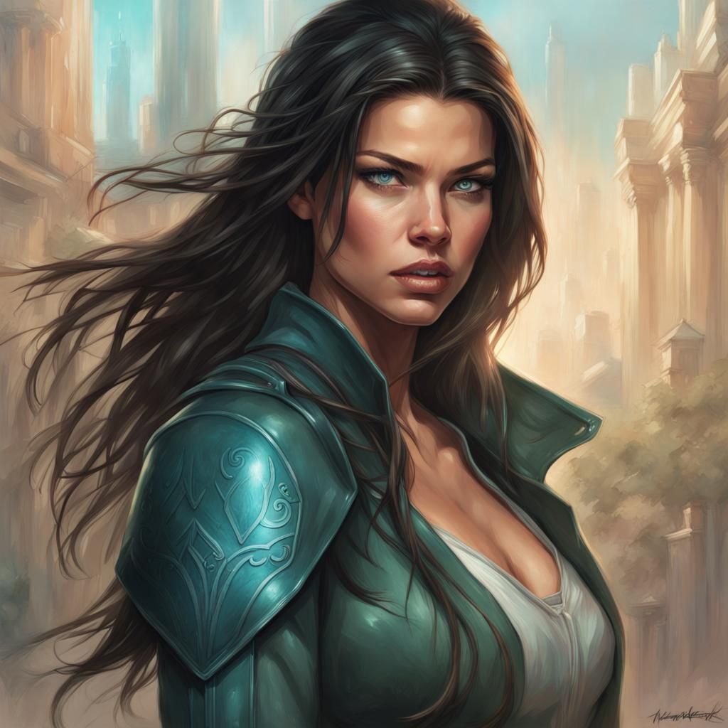 Adventurer Portrait in Digital Art Style