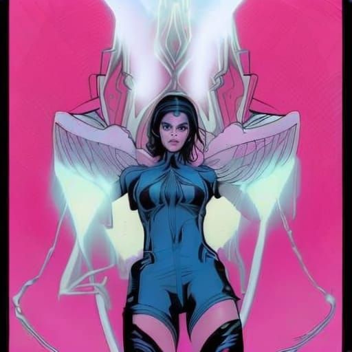 Wonder Woman with Crystal Arms, Comic Book Art