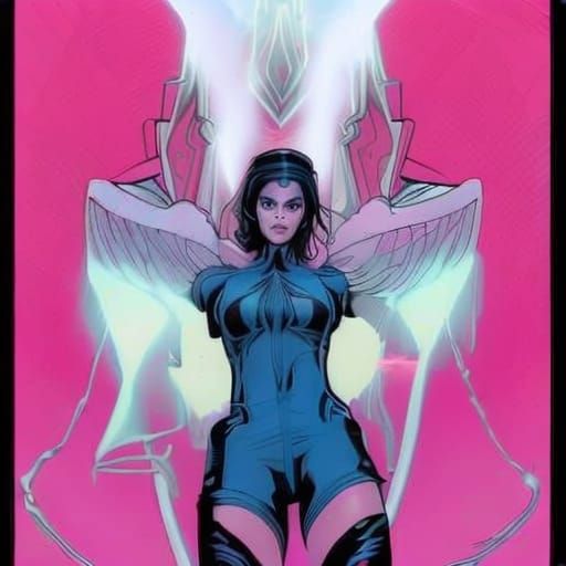 Wonder Woman with Quartz Crystal Limbs, Comic Art