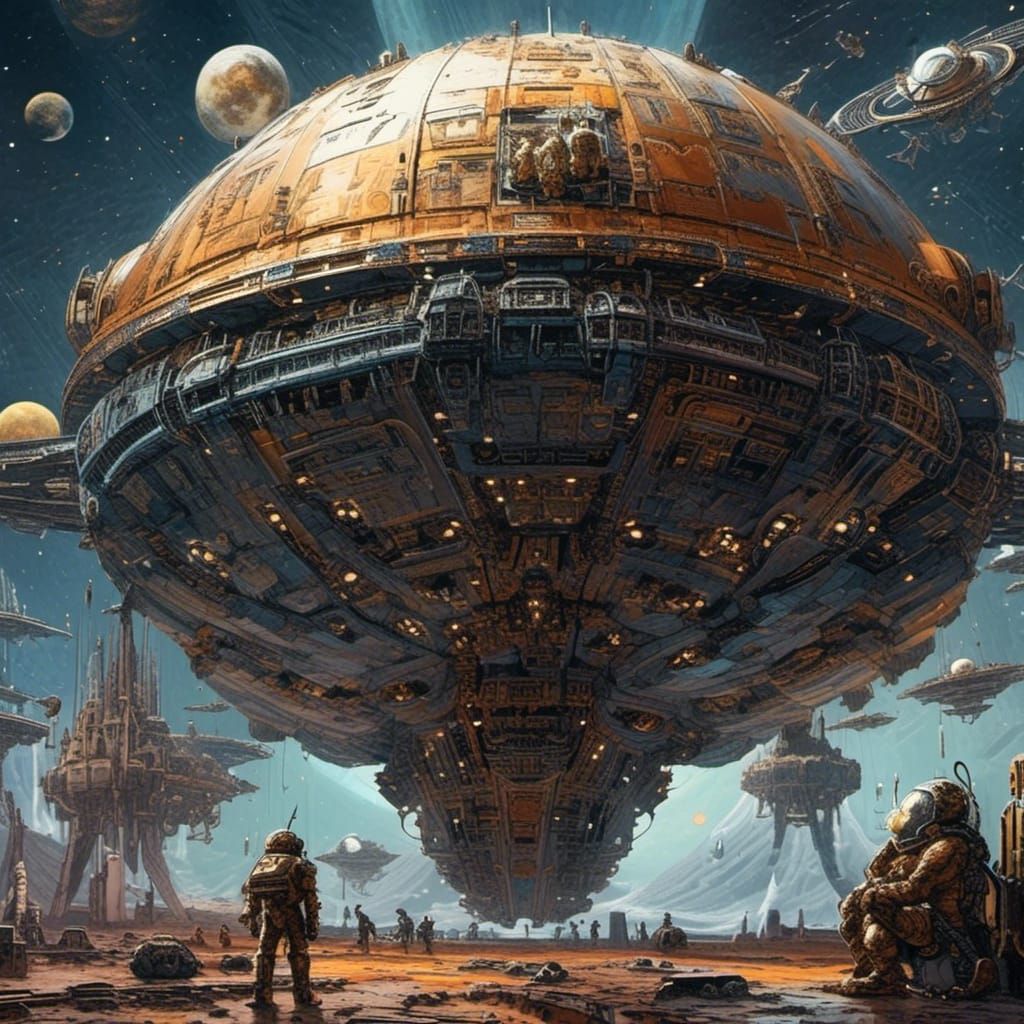 futuristic spaceship