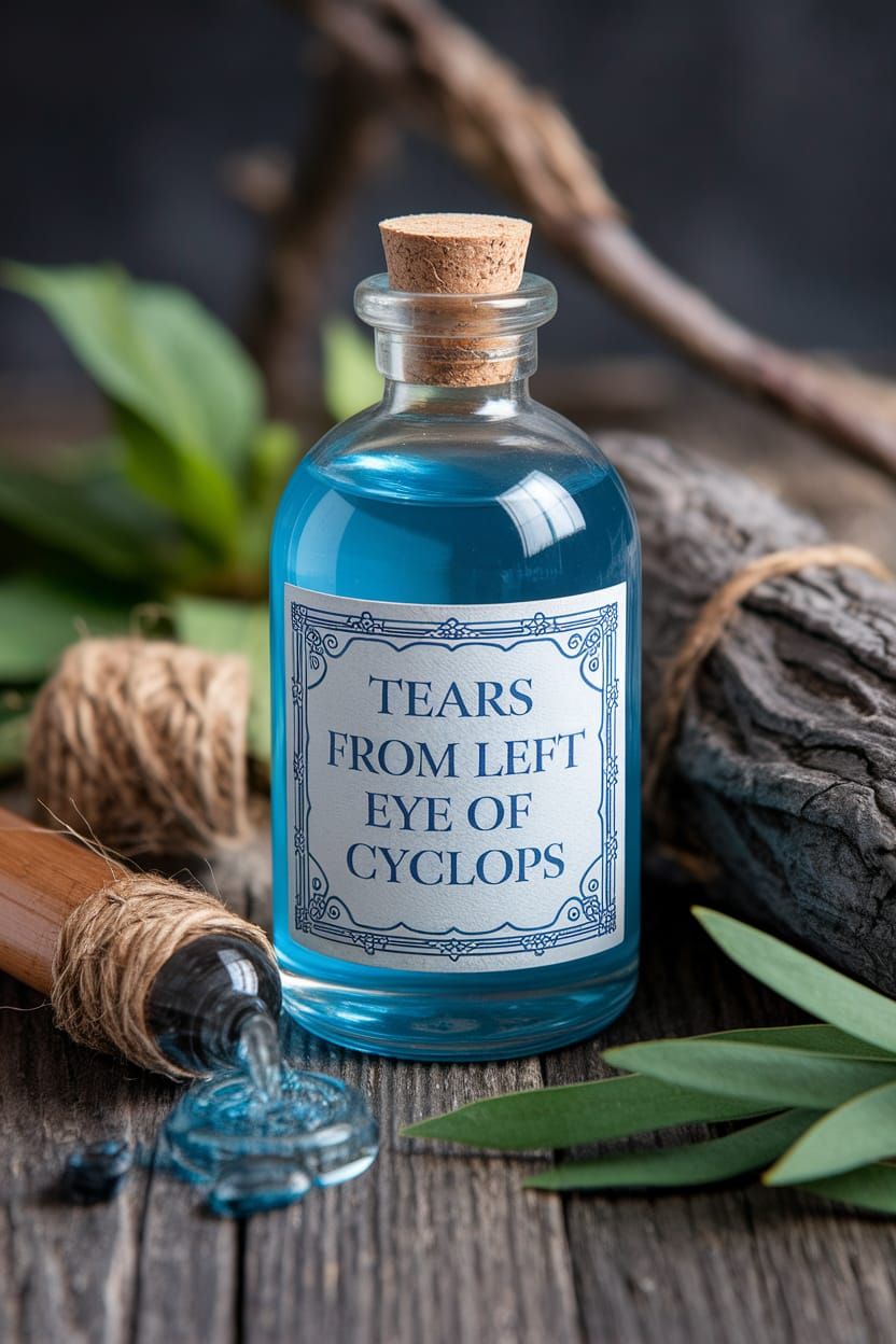 Heroic Fantasy Potion Bottle with Cyclops Tears