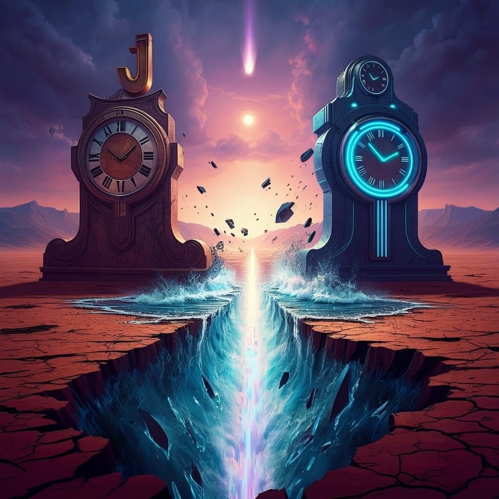 Ancient Futuristic Clocks Defy Apocalypse in a Syd Mead-Insp...