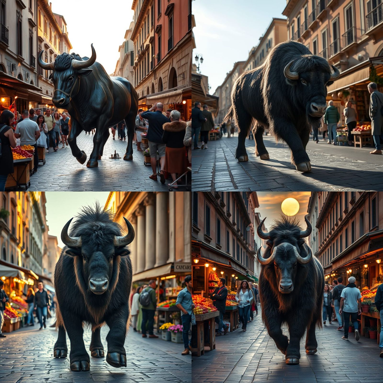 Minotaur Strides Through Ancient Rome in Photorealistic 4K