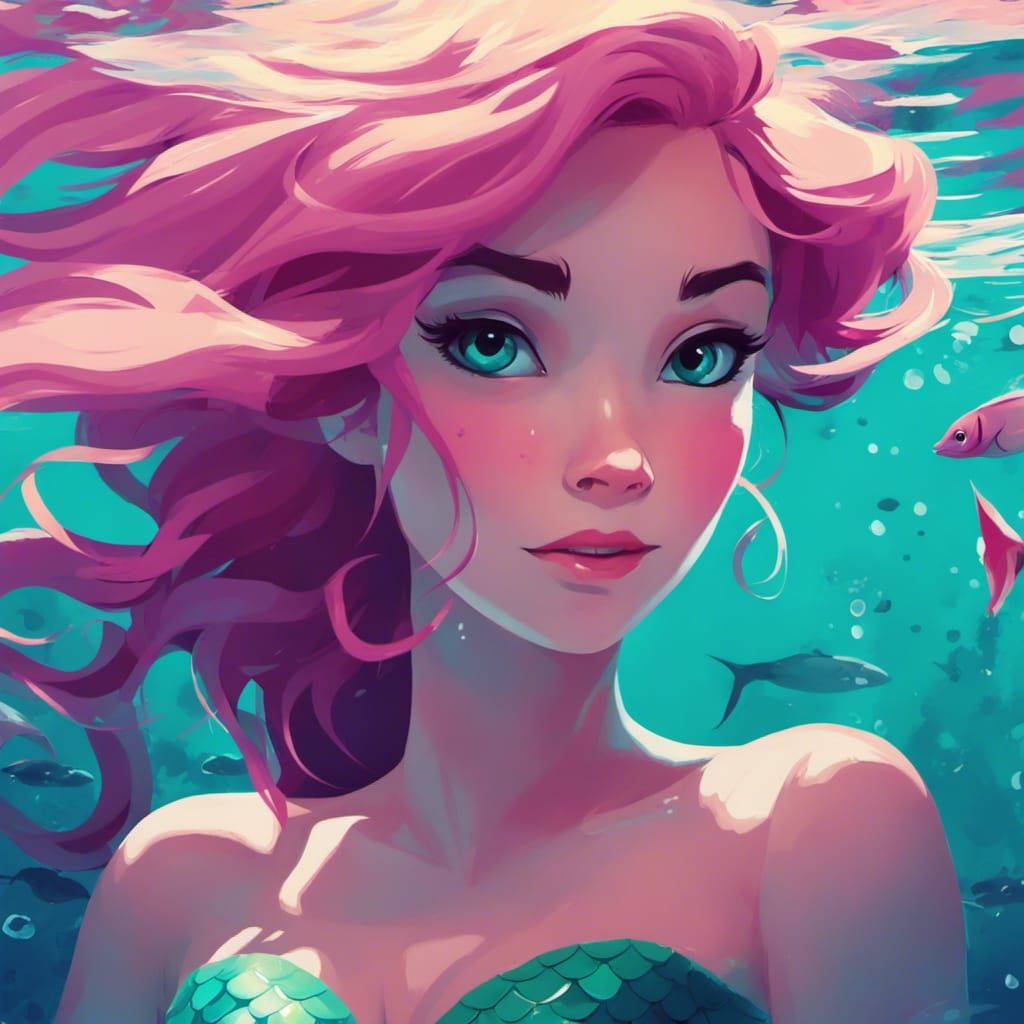 Mermaid in Breath of the Wild Style