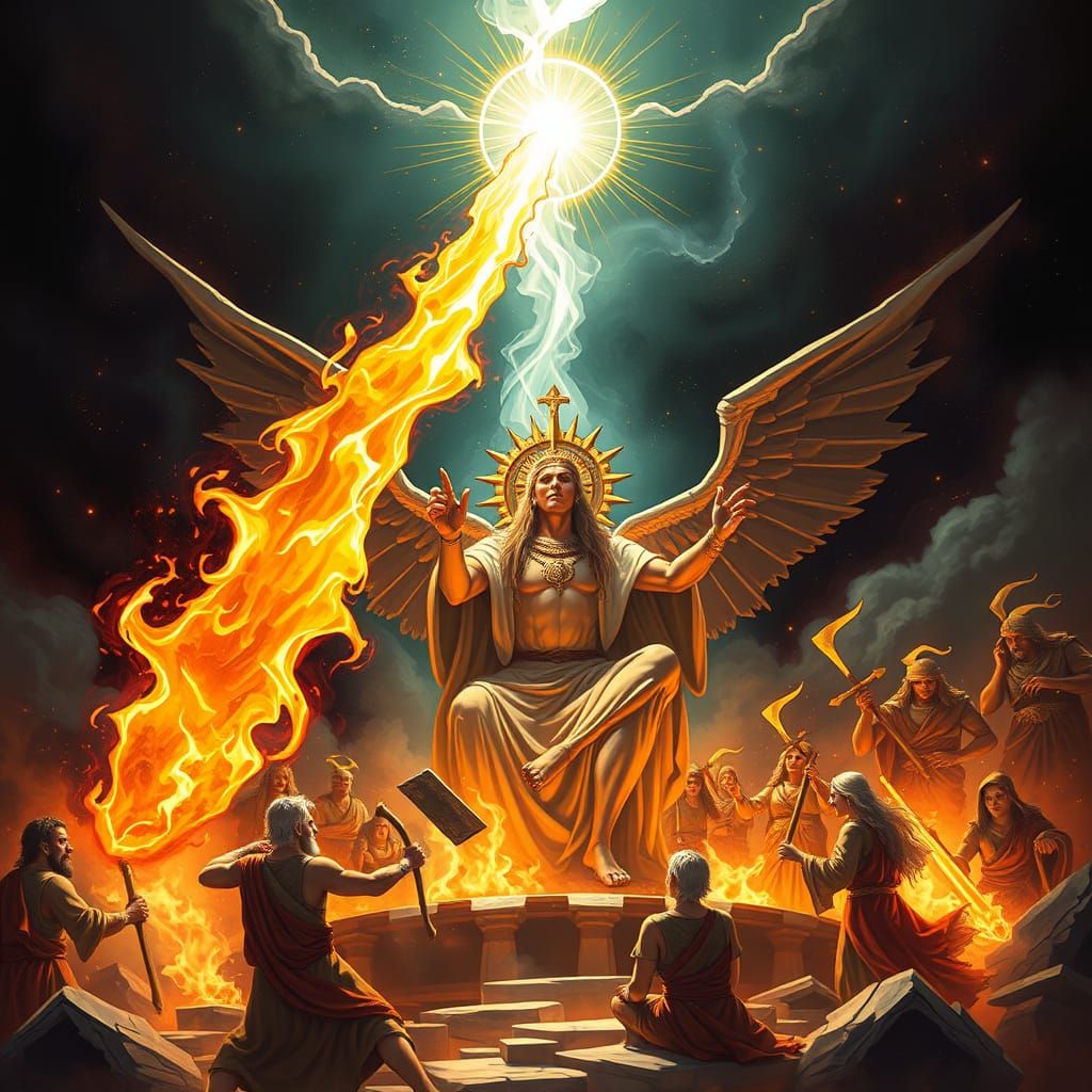 Satan as a Mormon Figure in a Cyberpunk Aesthetic