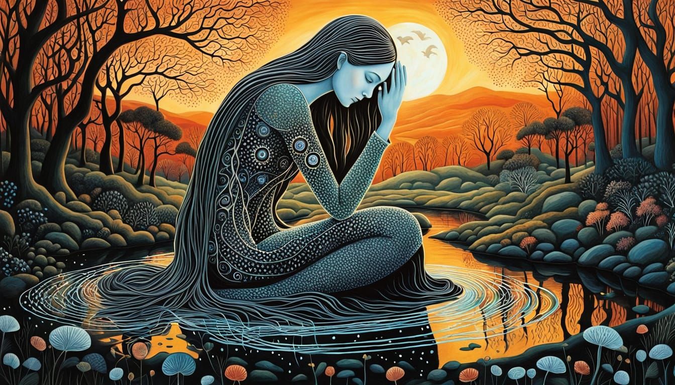 Ethereal Surrealism: Whirling Spirit and Lush Patterns