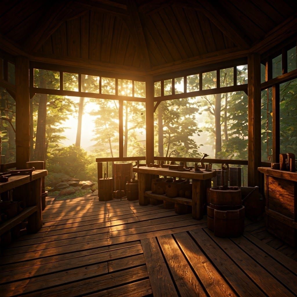 Wood and Metal Workshop in Enchanted Forest