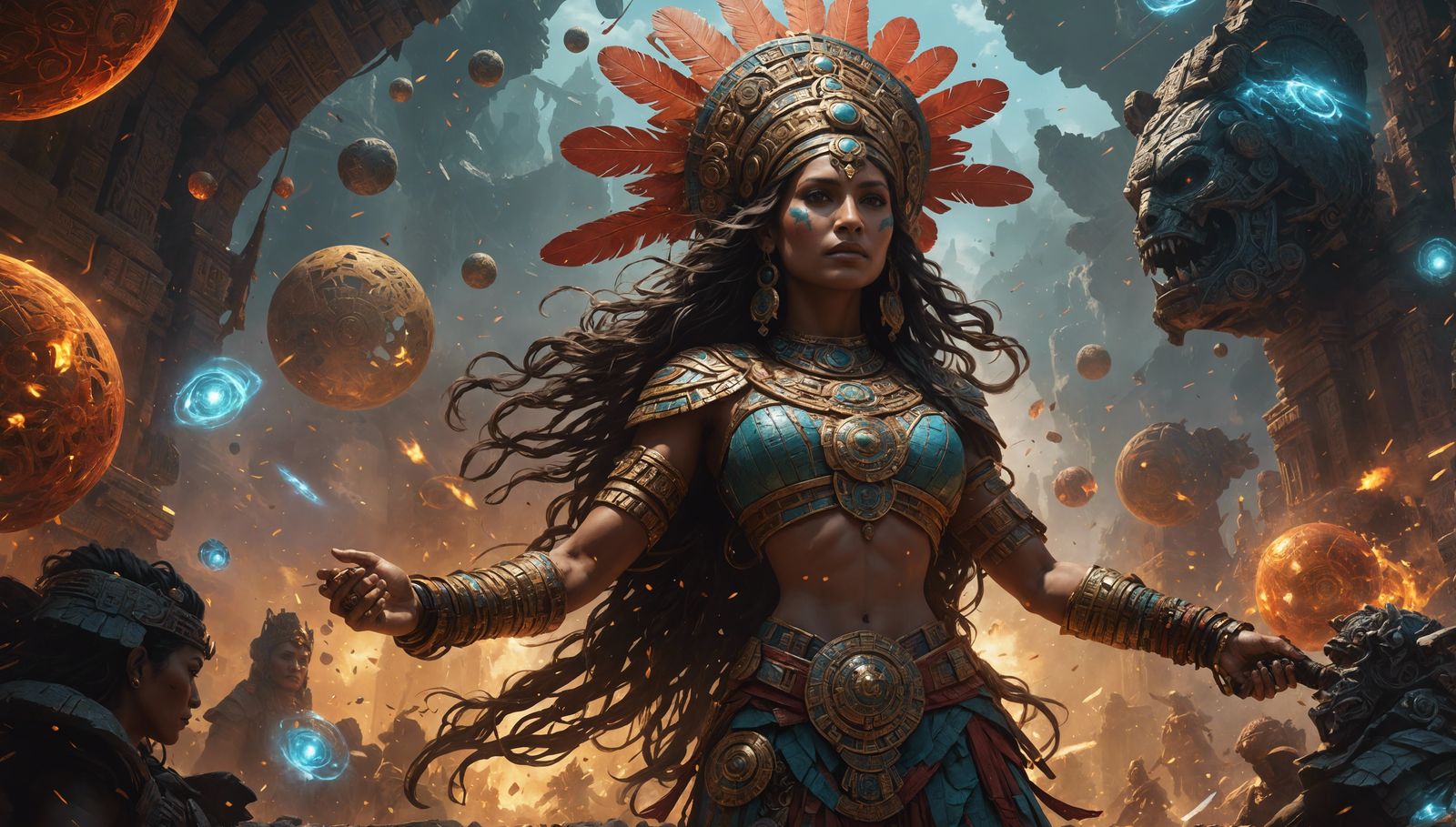 Cadmaela, Mayan goddess of war