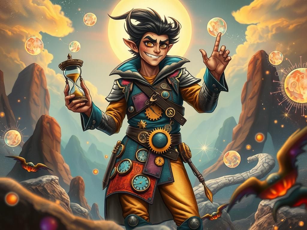 Chronomancer's Gambit: The Trickster at Time's Kaleidoscope