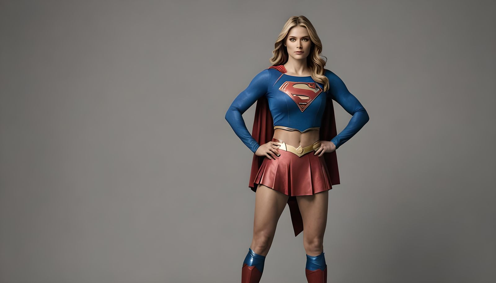 Supergirl Posing Heroically