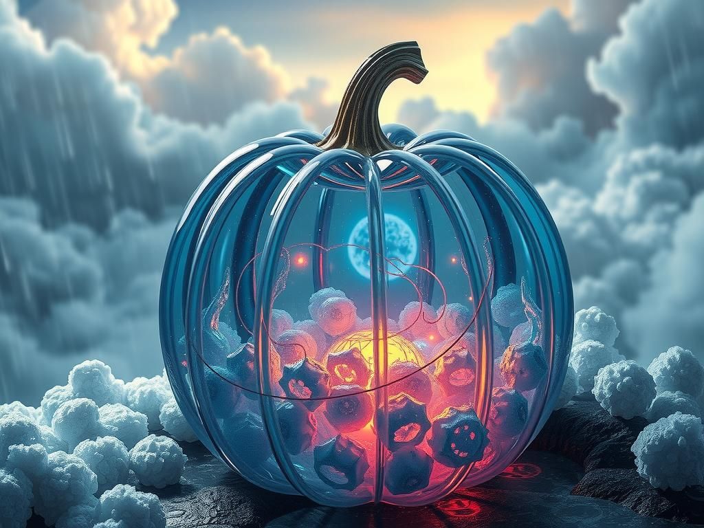 Glass Dream Pumpkin in Ethereal Forest